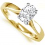 0.80cts JSI2 Oval Diamond Solitaire Engagement Ring In Yellow Gold 0.80cts JSI2 Oval Diamond Solitaire Engagement Ring In Yellow Gold