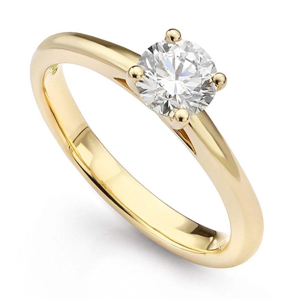 Nyla diamond engagement ring in yellow gold