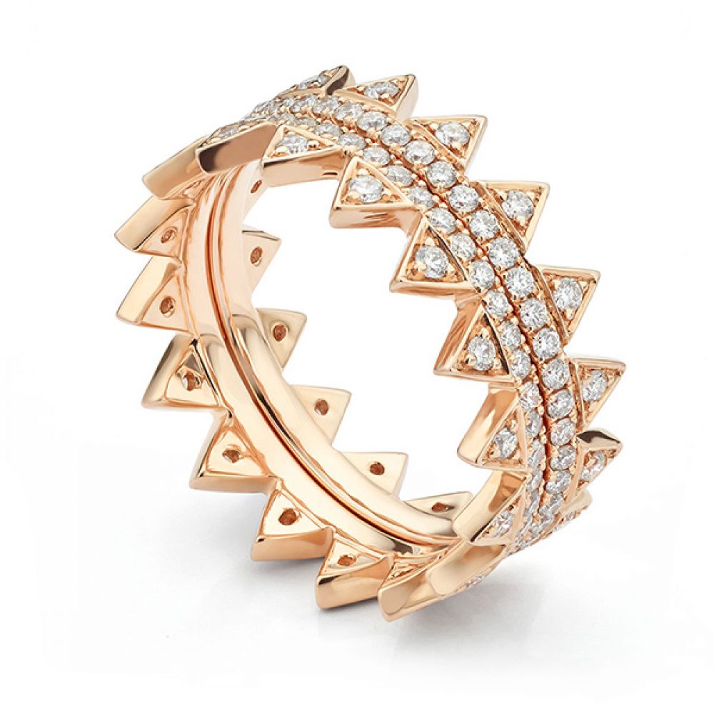 Alexandria Fusion Diamond Stacking Rings Alternative View Alexandria Fusion Diamond Stacking Rings Alternative View