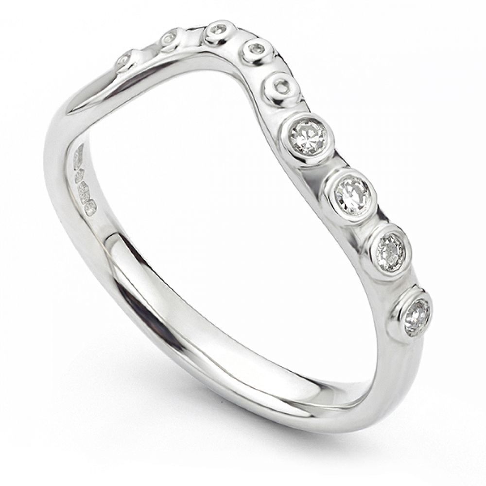Diamond Octopus Wedding Ring Diamond Octopus Wedding Ring - Shaped Octopus Ring Created as a Bespoke Commission