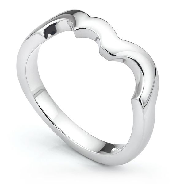 Shaped Wedding Ring for Bubble Ring Main Image