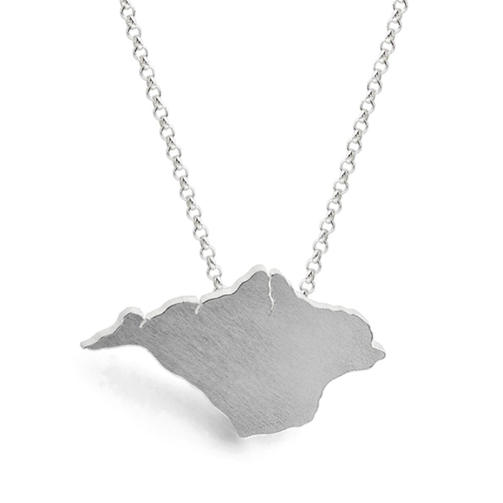 Isle of Wight Shaped Necklace Isle of Wight Shaped Necklace
