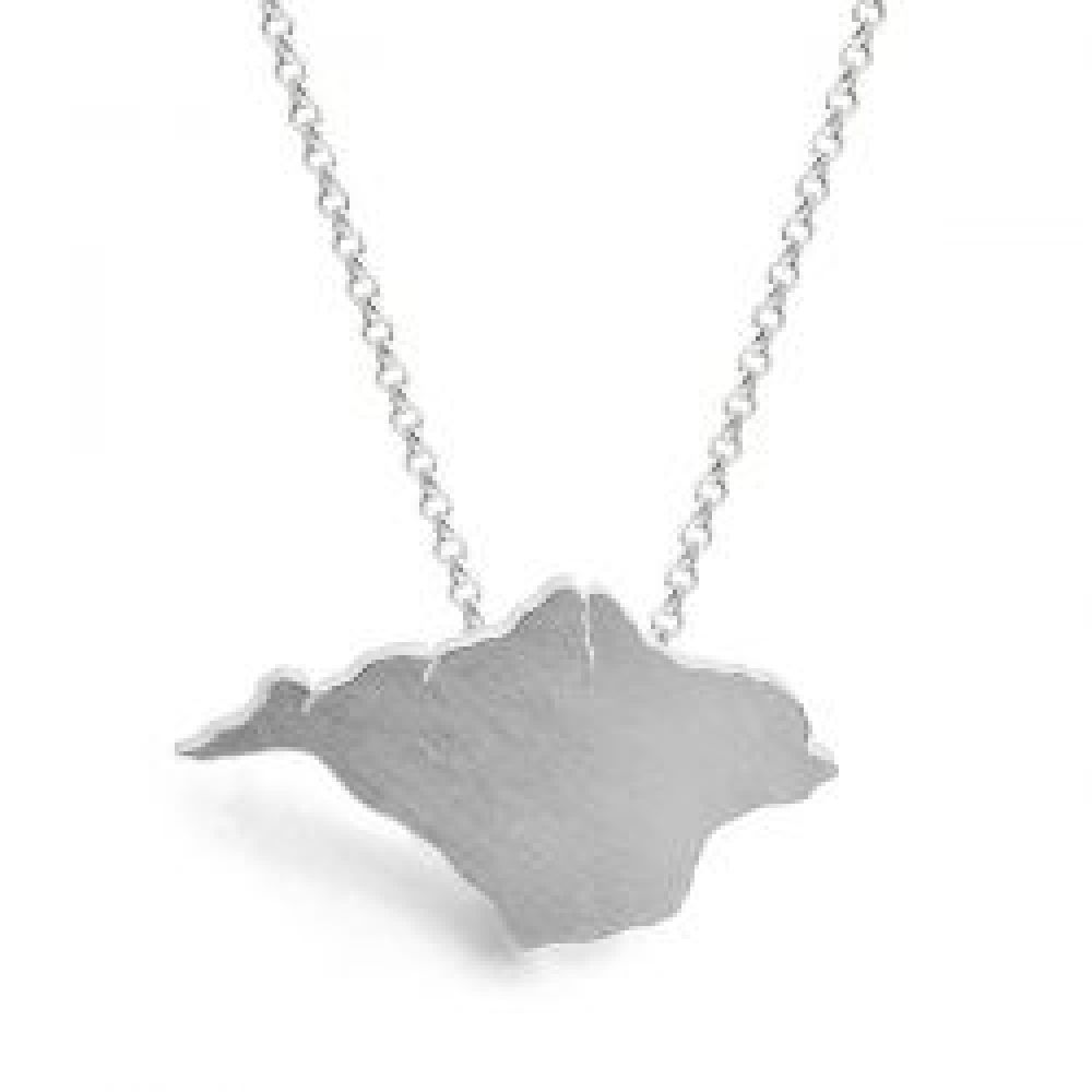 Isle of Wight Shaped Necklace Isle of Wight Shaped Necklace