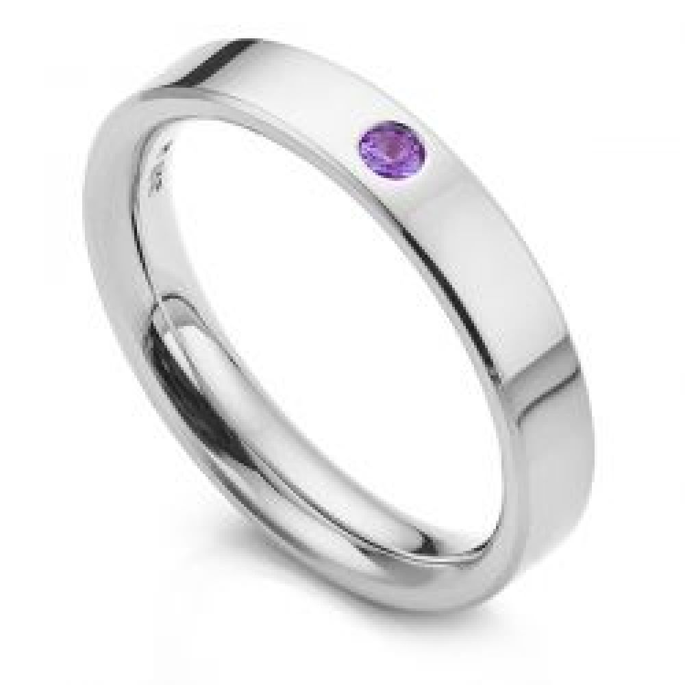 Amethyst Wedding Ring