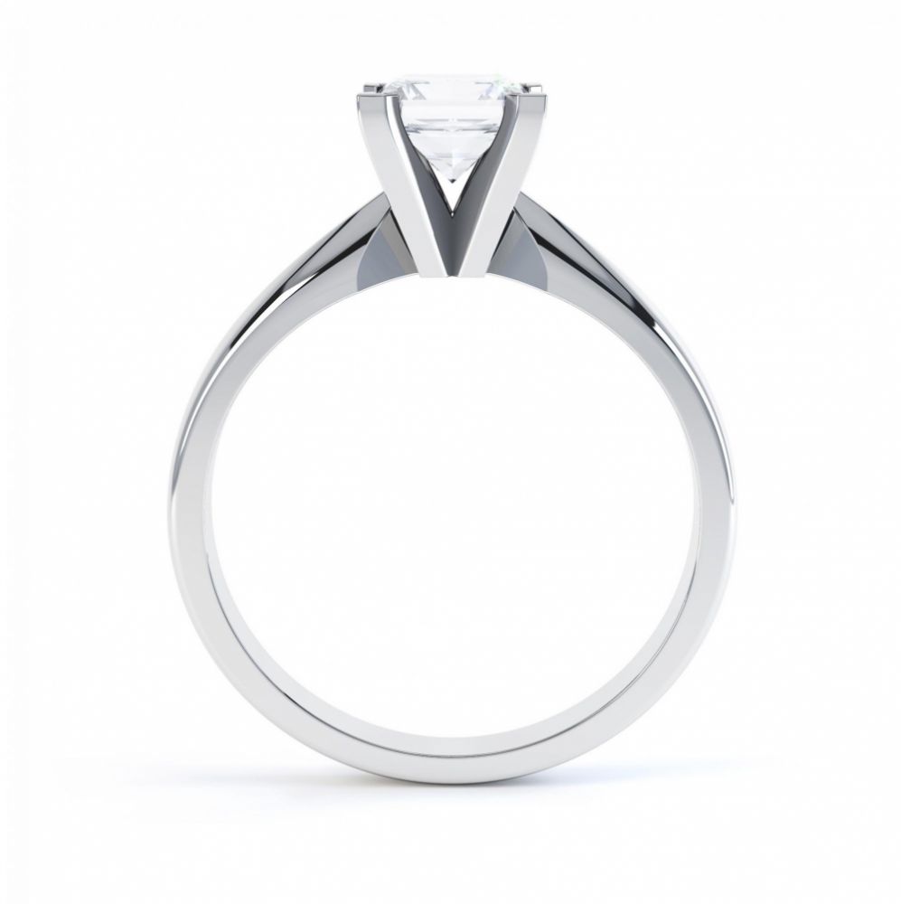 Aurora Moissanite Platinum solitaire engagement ring Aurora Moissanite Platinum solitaire engagement ring