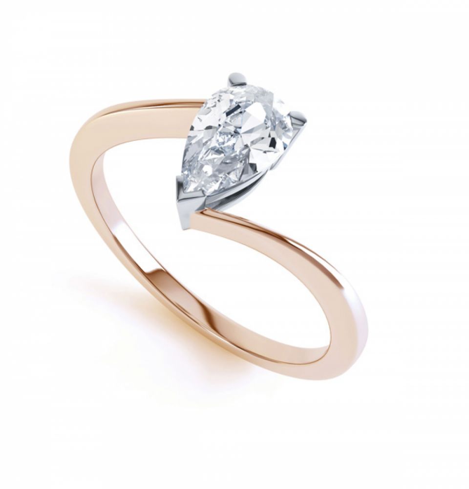 Piris Rose Gold Twist Engagement Ring Piris Rose Gold Twist Engagement Ring