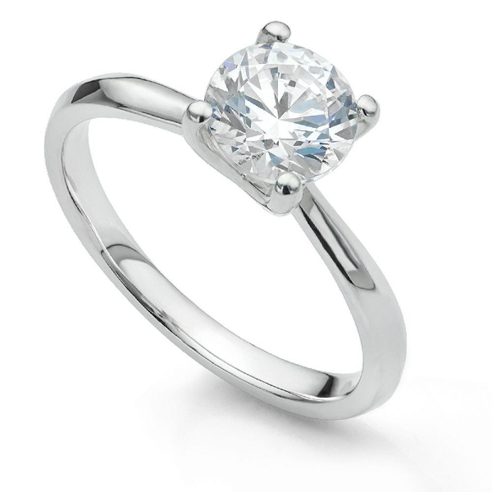 Adeline Solitaire Engagement Ring - Platinum