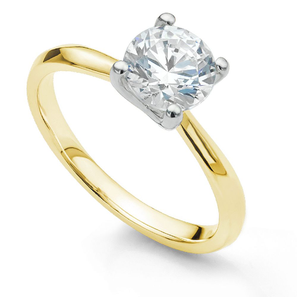 Adeline Solitaire Engagement Ring - Yellow Gold