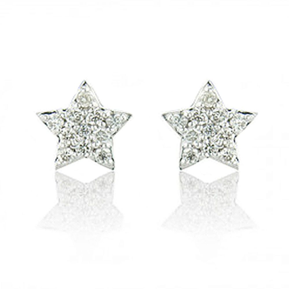 Pavé Diamond Star Earrings Pavé Diamond Star Earrings