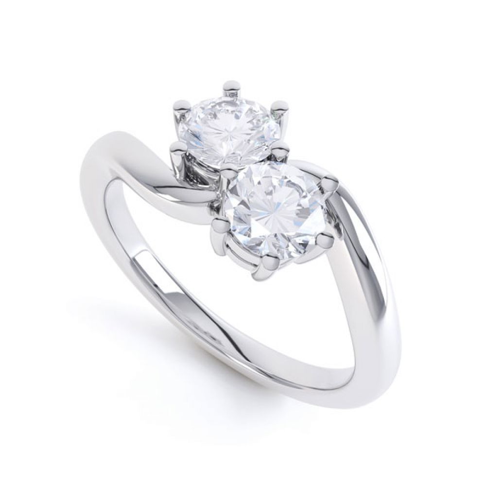 Freya Moissanite Ring - Platinum