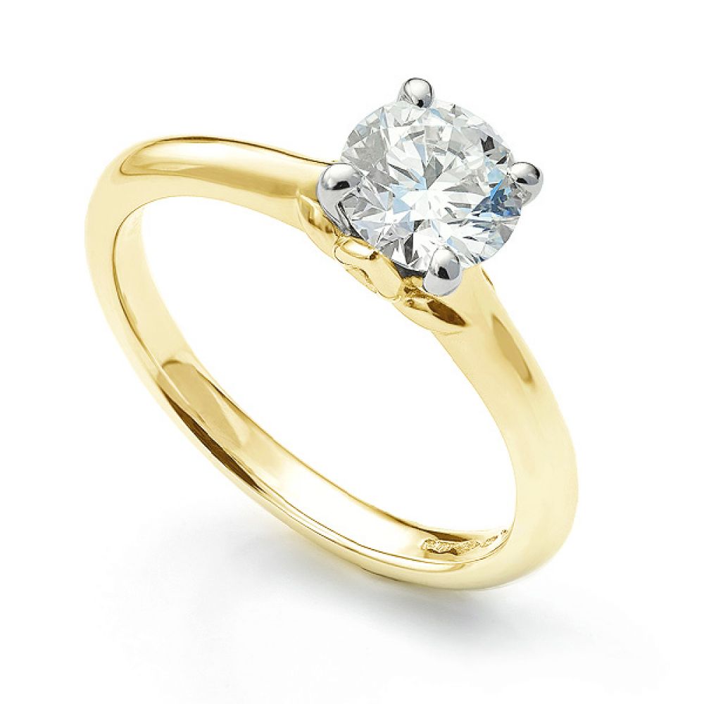 Serendipity Moissanite Ring - Yellow Gold