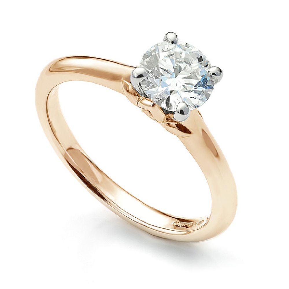 Serendipity Moissanite Ring - Rose Gold