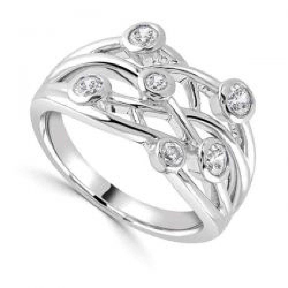 Six Stone Diamond Anniversary Ring