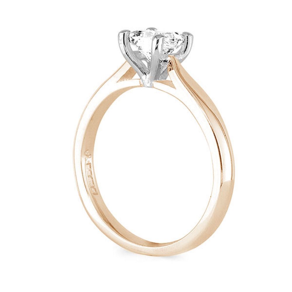 Cushion Cut Diamond Wedfit Engagement Ring - Rose Gold Cushion Cut Diamond Wedfit Engagement Ring - Rose Gold