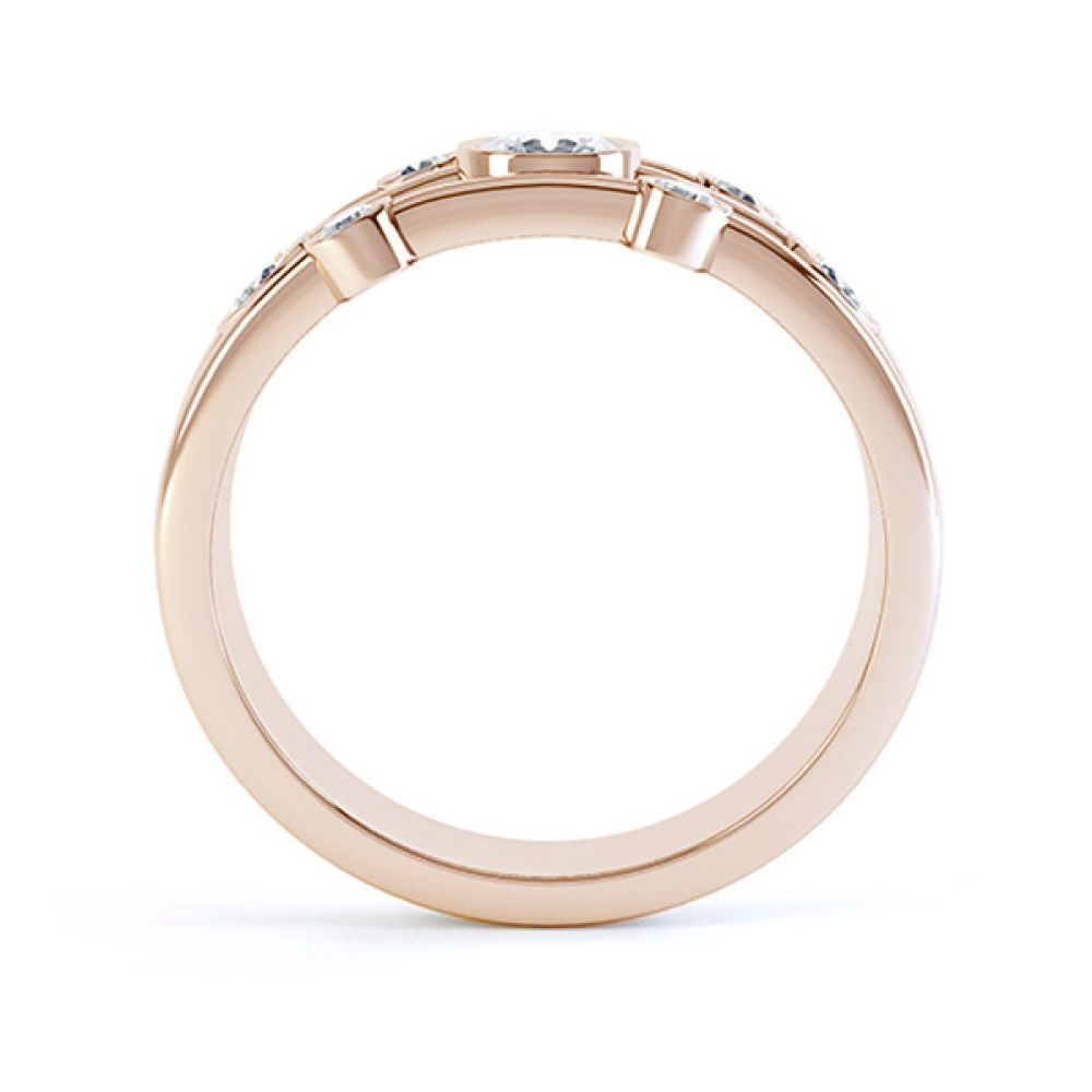 0.47 Carat Raindrop 7 Stone Diamond Ring - Rose Gold 0.47 Carat Raindrop 7 Stone Diamond Ring - Rose Gold