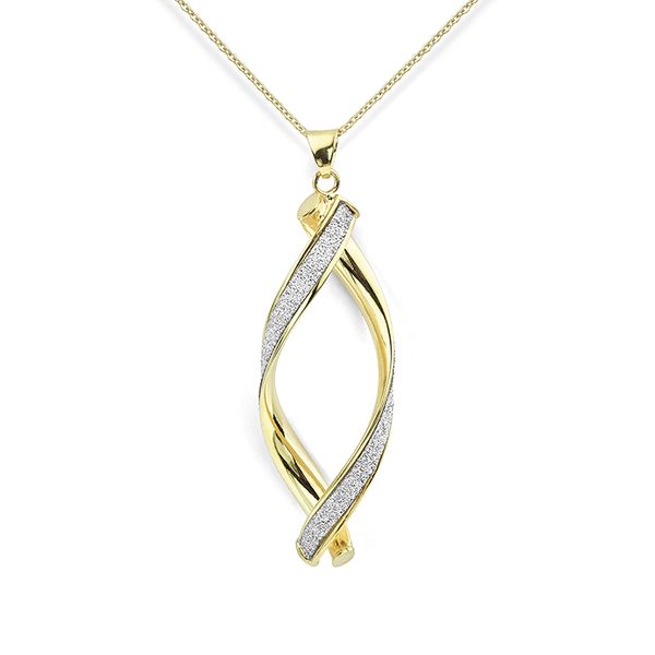 Glitter Twirl Necklace Main Image