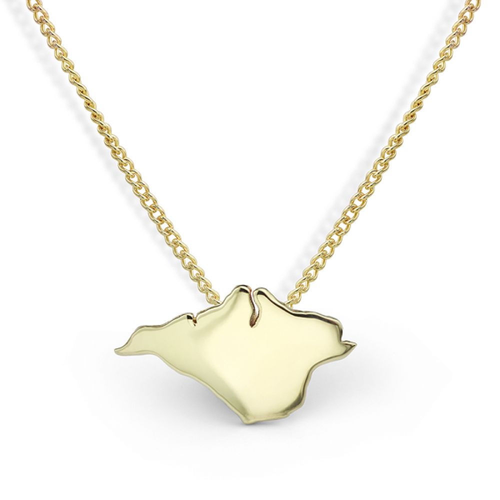 Yellow gold Isle of Wight necklace Yellow gold Isle of Wight necklace