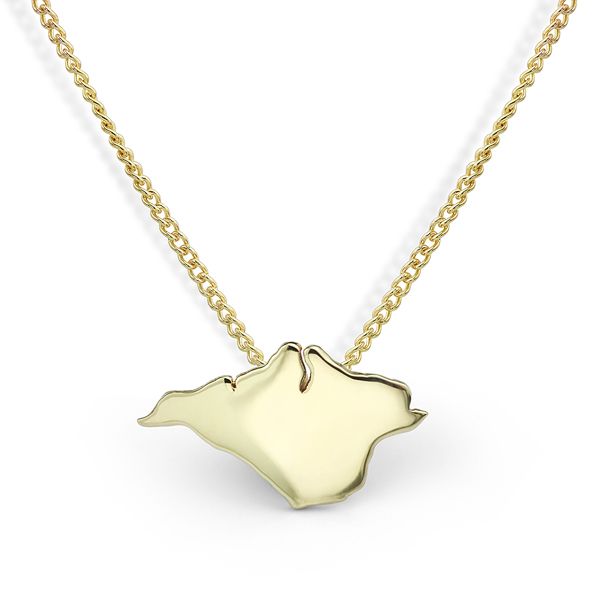 Yellow Gold Isle of Wight Necklace Main Image