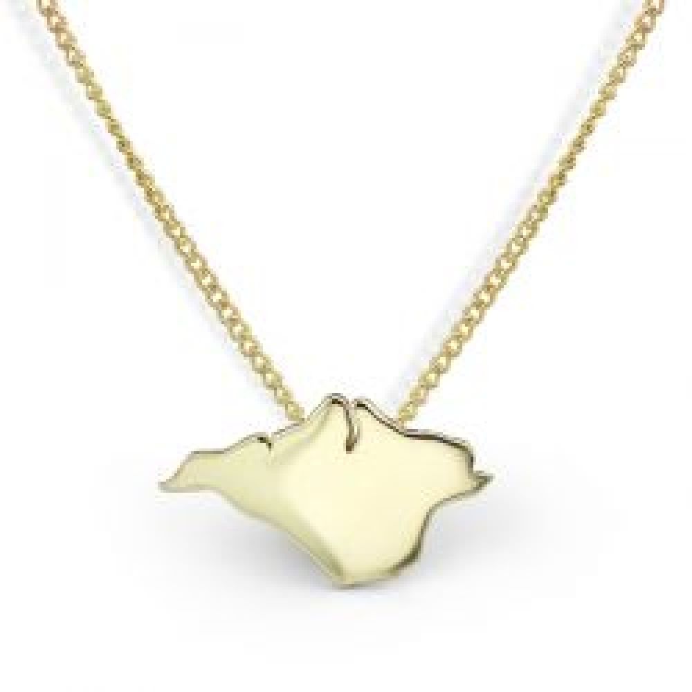 Yellow Gold Isle of Wight Necklace