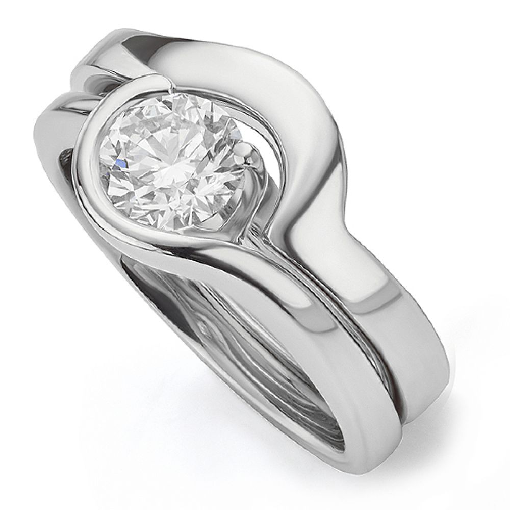 Orion shaped wedding ring