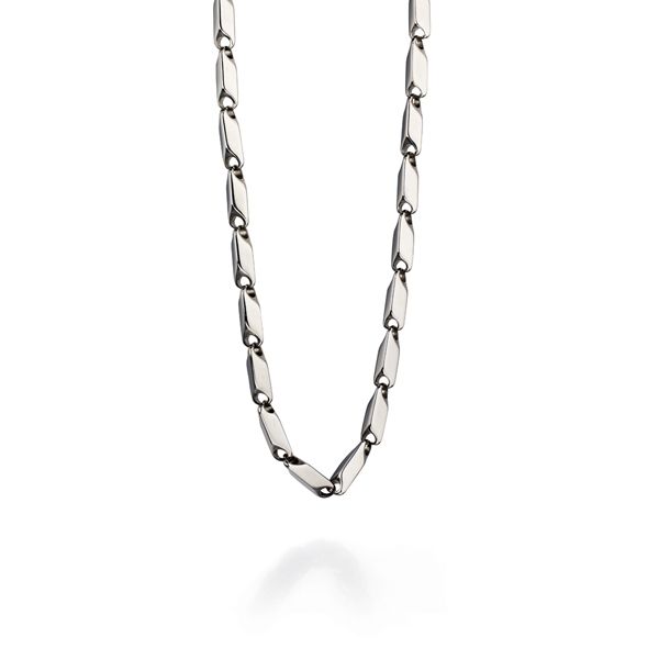 Men's Irregular Tube Link Necklace Main Image