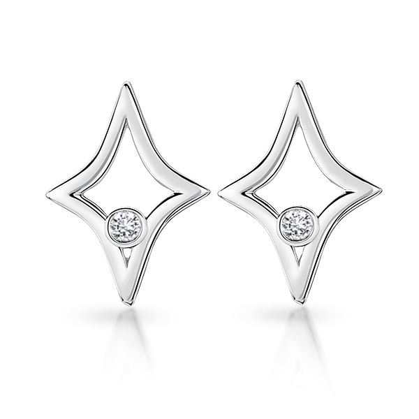 North Star Diamond Earrings Main Image