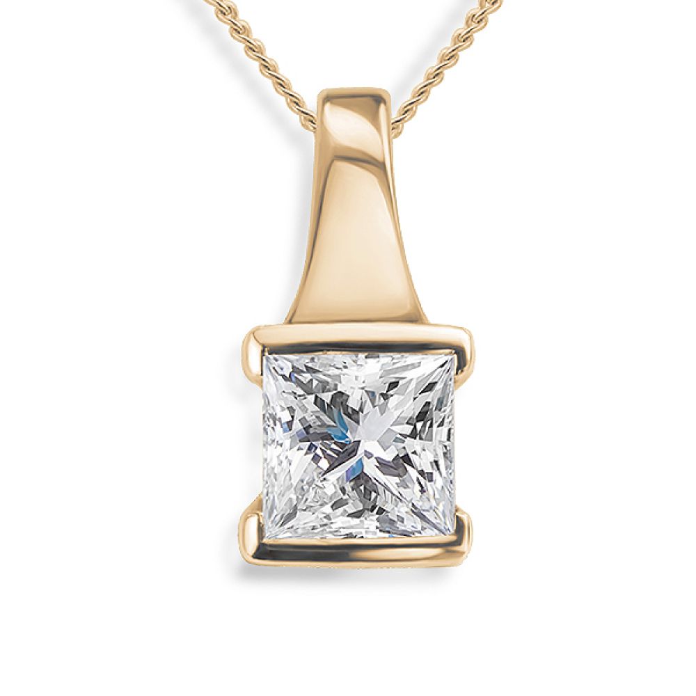 Celeste diamond necklace in Rose Gold