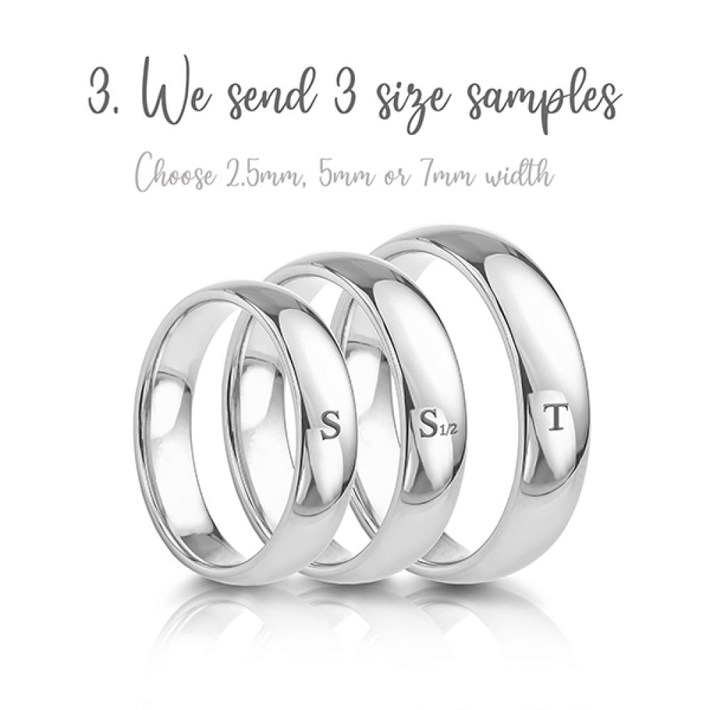 3. We send out 3 size samples. 3. We send out 3 size samples.