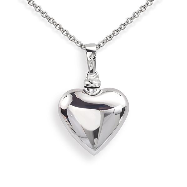 Silver Heart Keepsake Necklace Main Image
