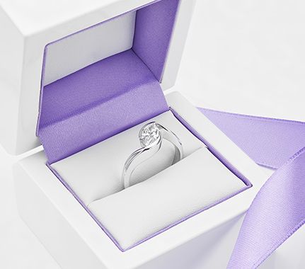 Marquise diamond solitaire engagement ring Ursa design