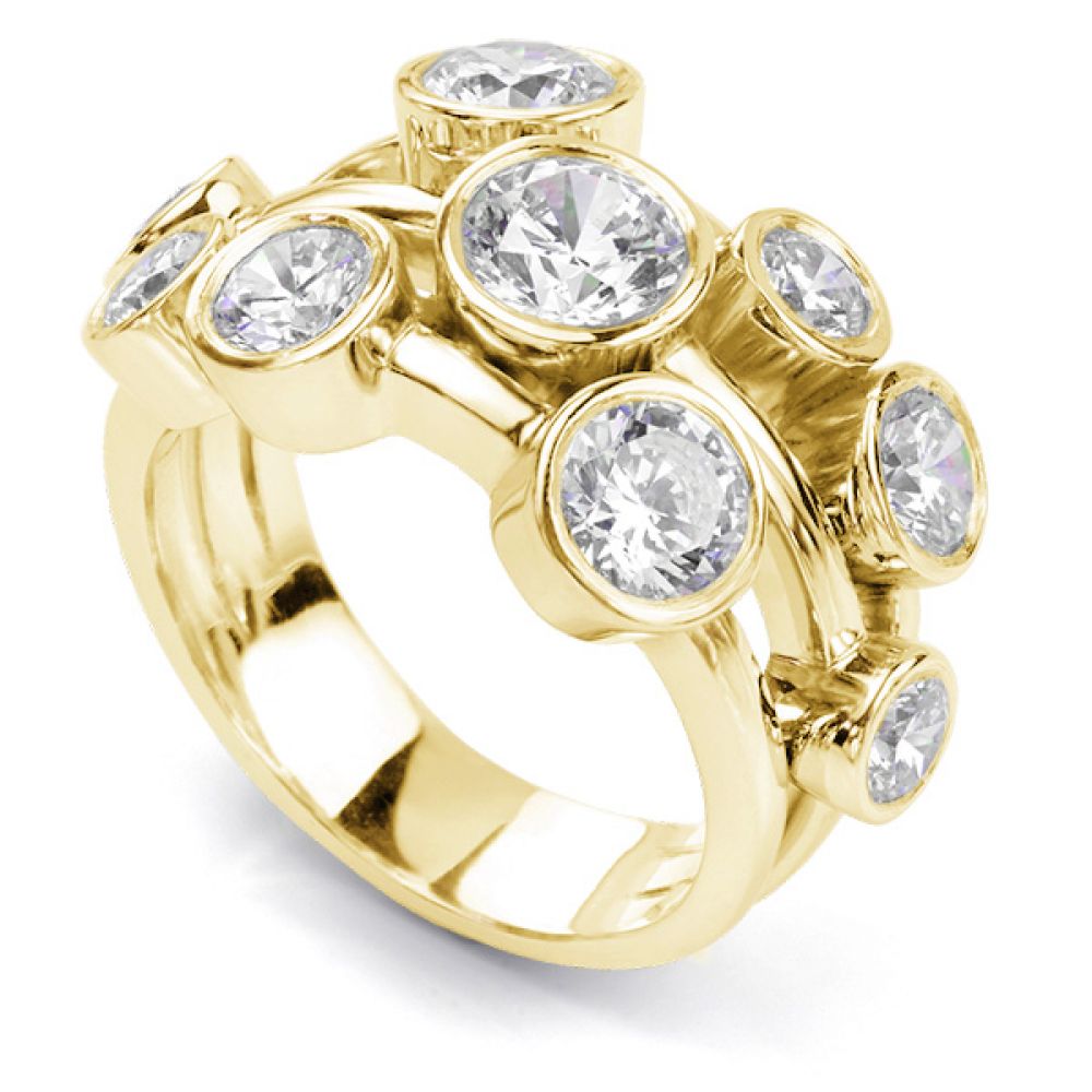 3-carat Bubble Ring - Yellow Gold