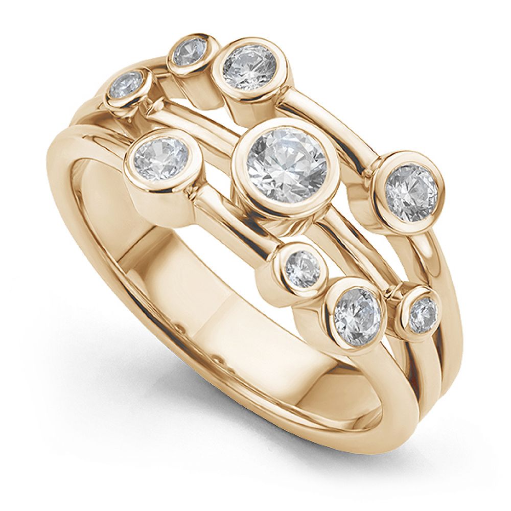 Manhattan 0.5-carat Lab-Grown diamond bubble ring in Rose Gold Manhattan 0.5-carat Lab-Grown diamond bubble ring in Rose Gold