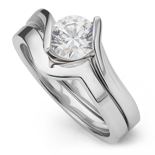 Unity Shaped Wedding Ring Main Image