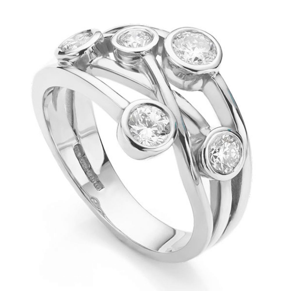 Waverley Bubble Ring - White Gold