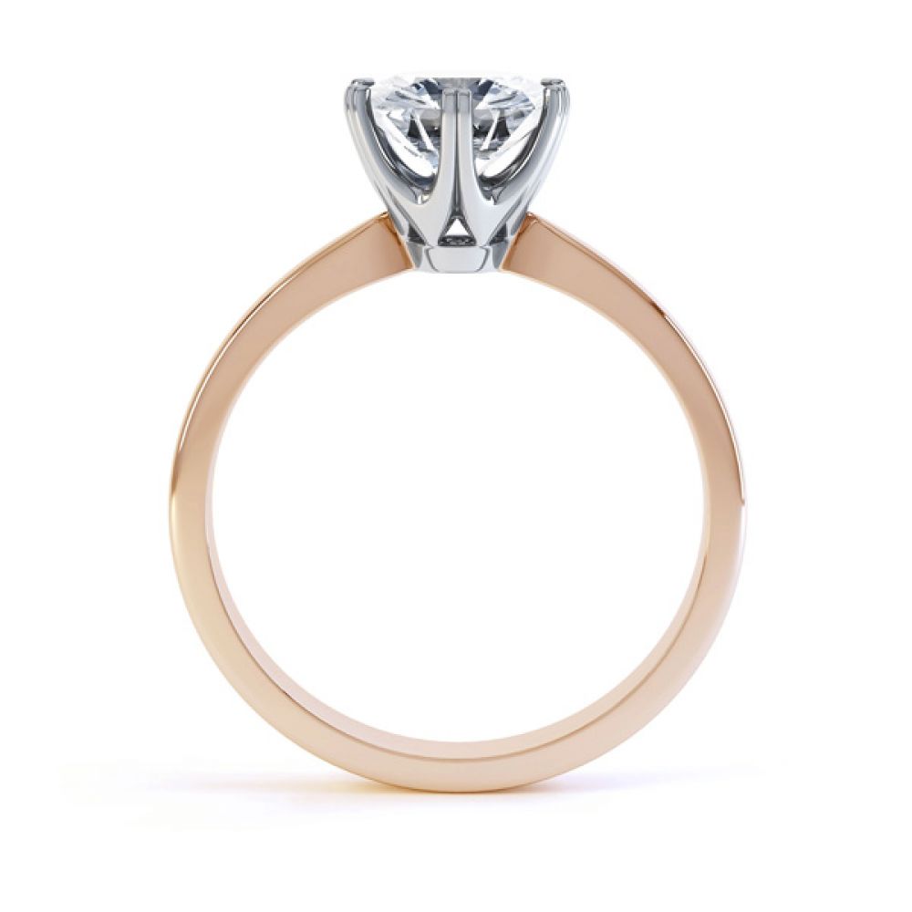 6-claw Tiffany style solitaire - rose gold 6-claw Tiffany style solitaire - rose gold