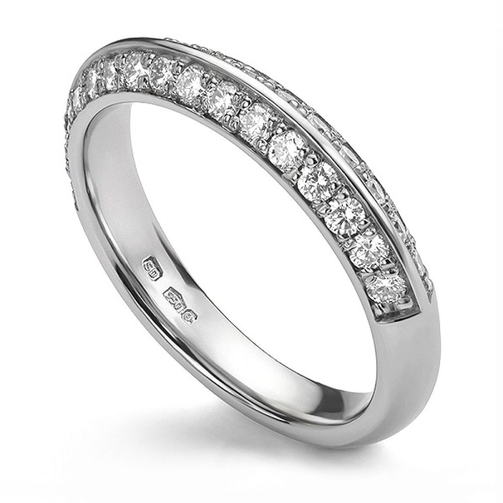 Apex diamond wedding ring