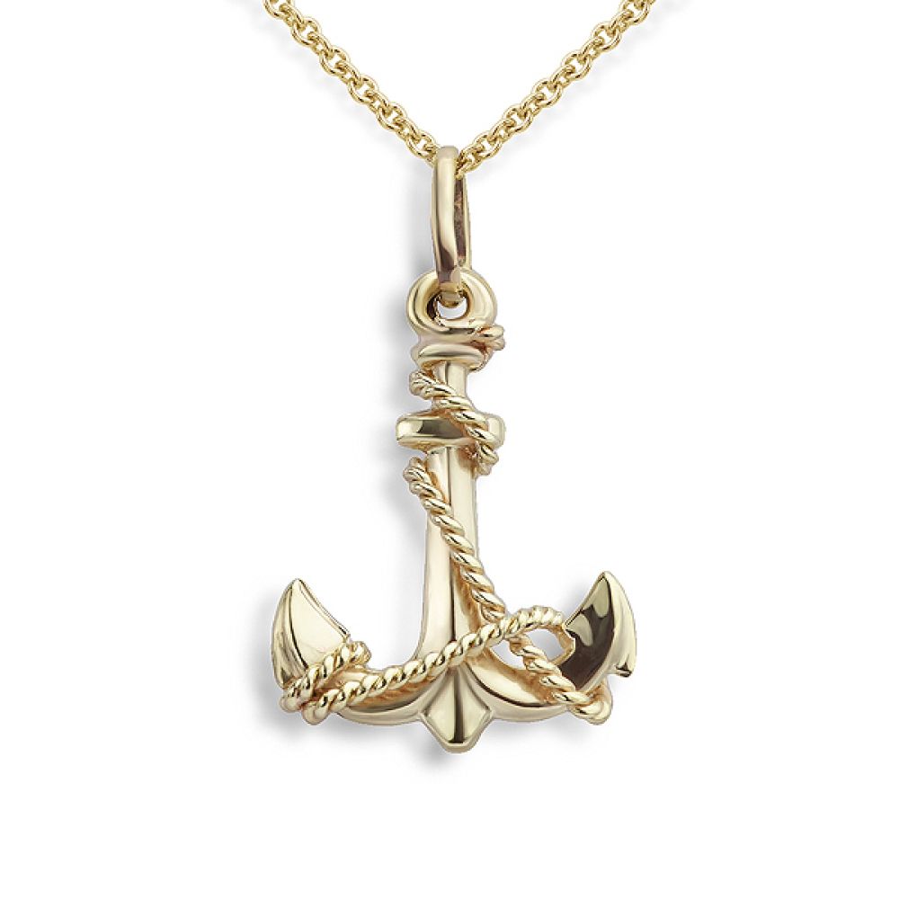 Yellow Gold Anchor Necklace - Pre-Owned