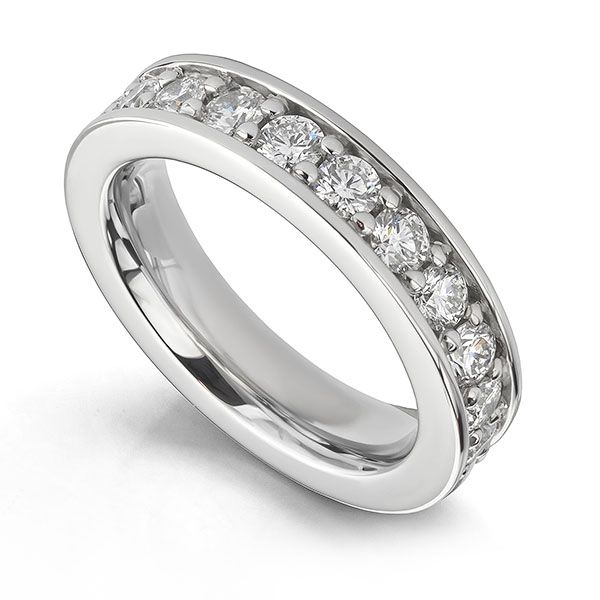 Bespoke 2 Carat Full Diamond Wedding Ring Main Image