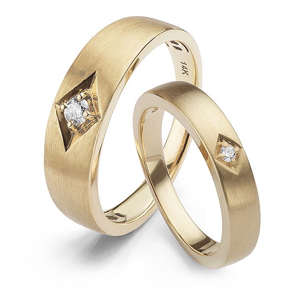 His and Hers Diamond Wedding Rings Main Image