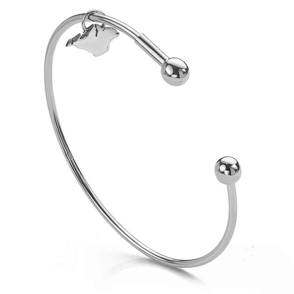 Isle of Wight Silver Bangle