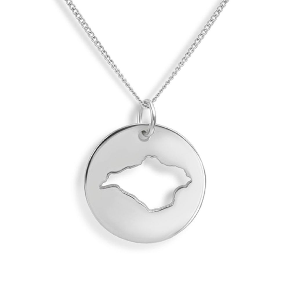 Isle of Wight Cutout Pendant