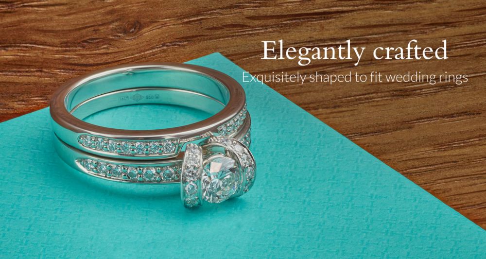 Elegantly shaped to fit wedding rings