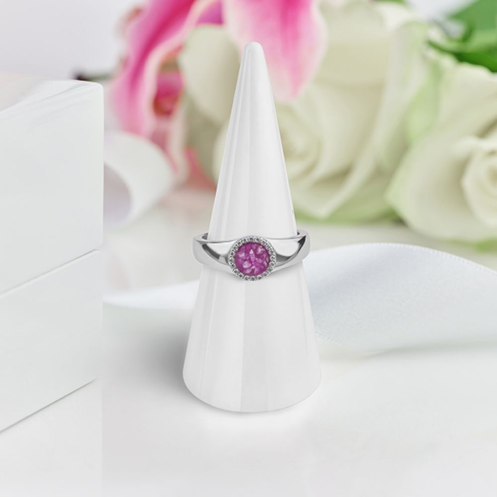 Ashes Ring in Pink