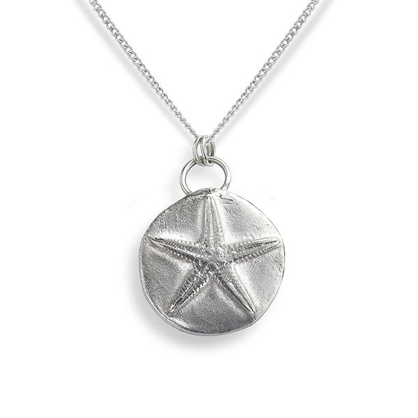 Silver Starfish Medallion Pendant Main Image