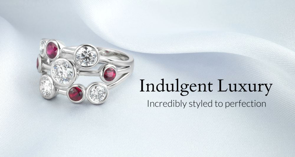 Indulgent luxury bubble rings bespoke design
