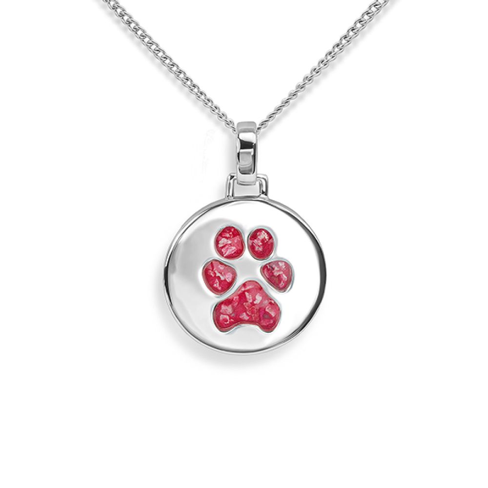 Paw Print Ashes Pendant Paw Print Ashes Pendant in 925 Silver
