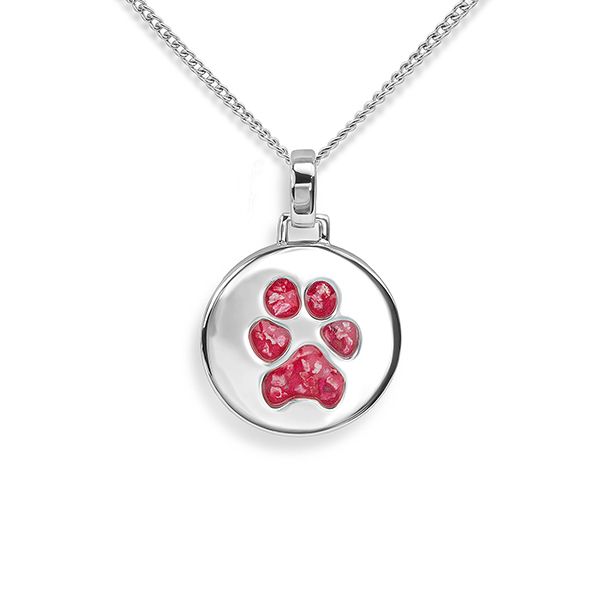 Paw Print Ashes Pendant Main Image
