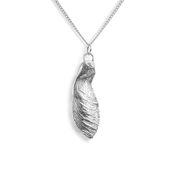 Silver Maple Seed Necklace Main Image