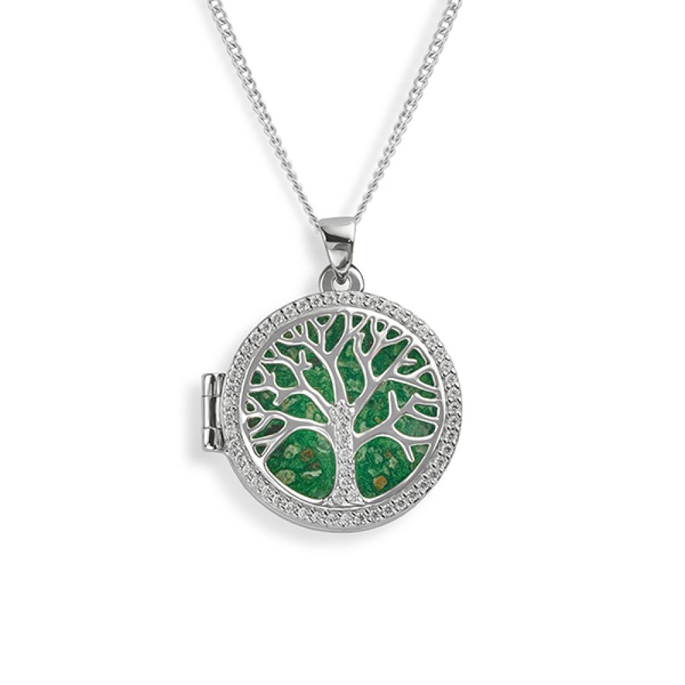Tree of Life Ashes Locket Front View Tree of Life Ashes Locket Front View