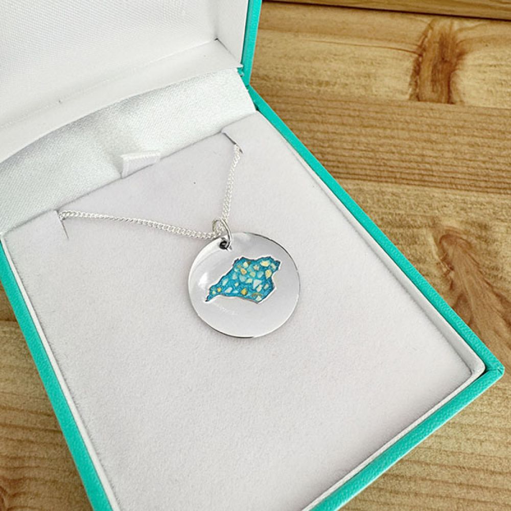 Isle of Wight Ocean Tide Pendant in Box